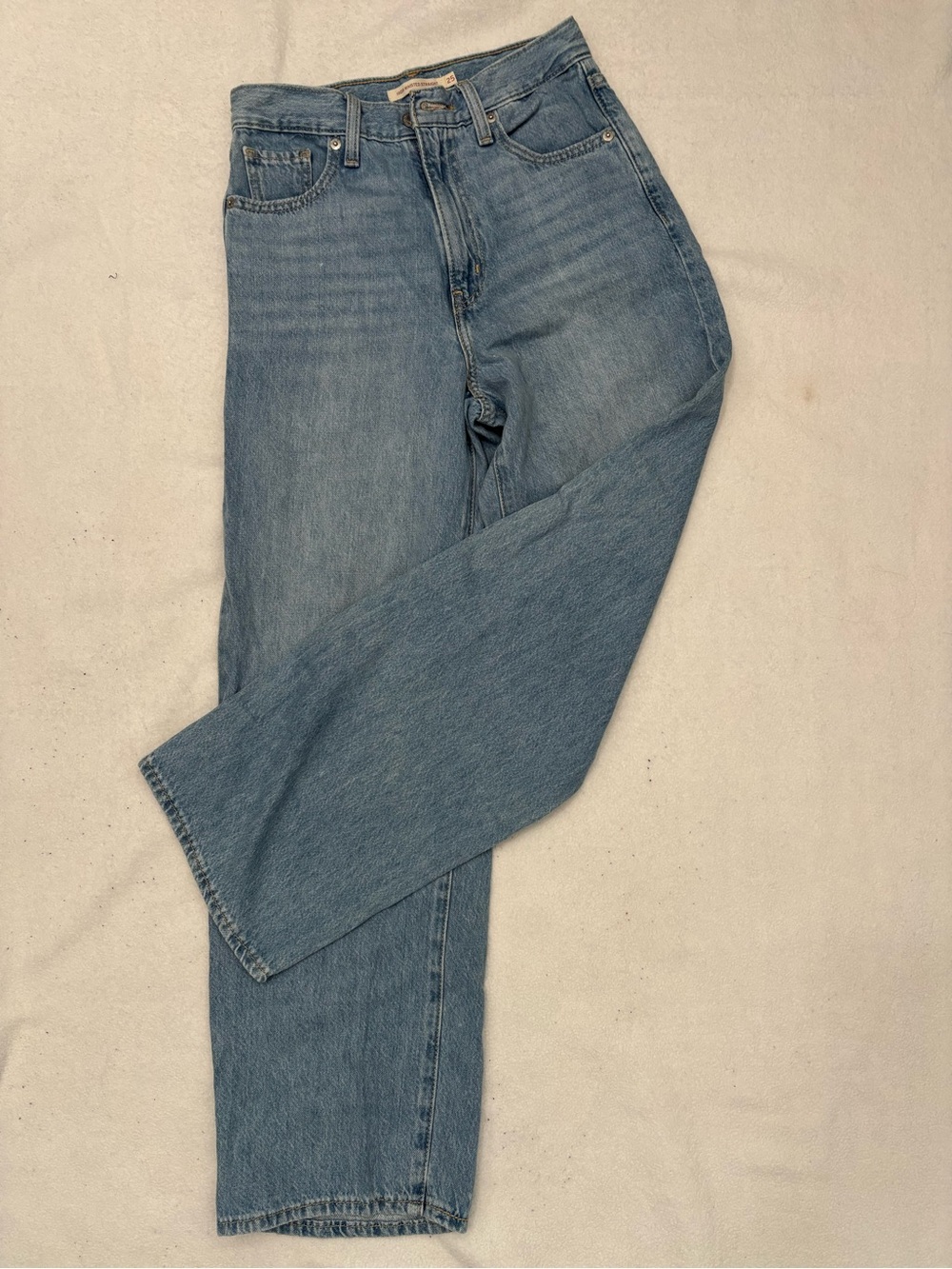 Signature by Levi Strauss Light Blue High-Rise Straight Jeans